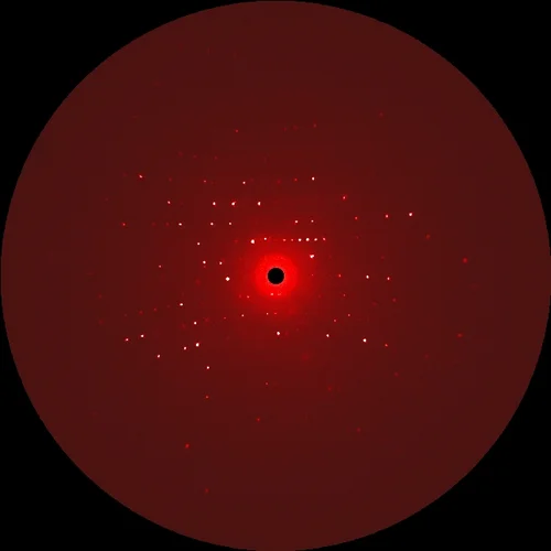 X-ray diffraction pattern of a crystalline compound