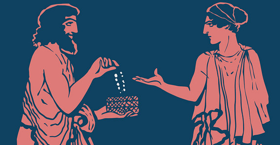 Corruption in Greek mythology: Polynices gives Eriphyle the necklace of Harmonia so that she might persuade her husband to join the war of the Seven against Thebes.