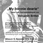 Plakat Britten-Abend