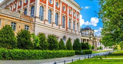 Historic annex of the Neues Palais, which today houses parts of the University of Potsdam.