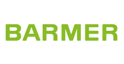 Grüner Schriftzug "Barmer"