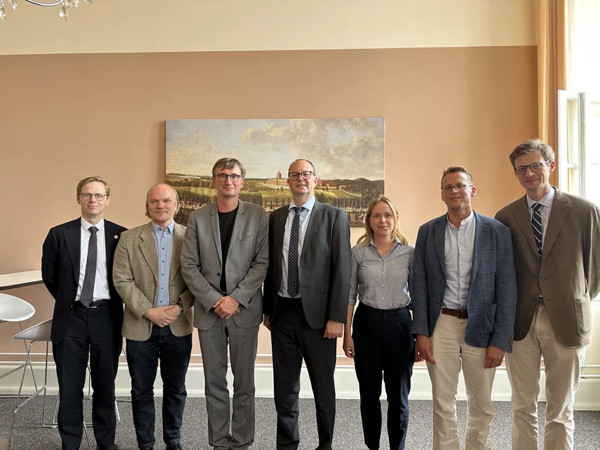From left to right: Ágúst Már Ágústsson (Iceland), Björn Piibur (Estonia), Sönke Neitzel (UP), Tomas Grabauskas (Lithuania), Marie Helene Steinrücke (Denmark), Johan Løøv (Norway), John Zachau (Sweden).