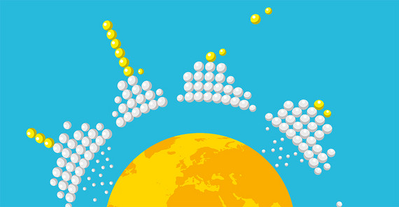 Datenassimilation findet in vielen Gebieten Anwendung – mit am längsten eingesetzt wird sie in der Meteorologie. Grafik: Andreas Töpfer.