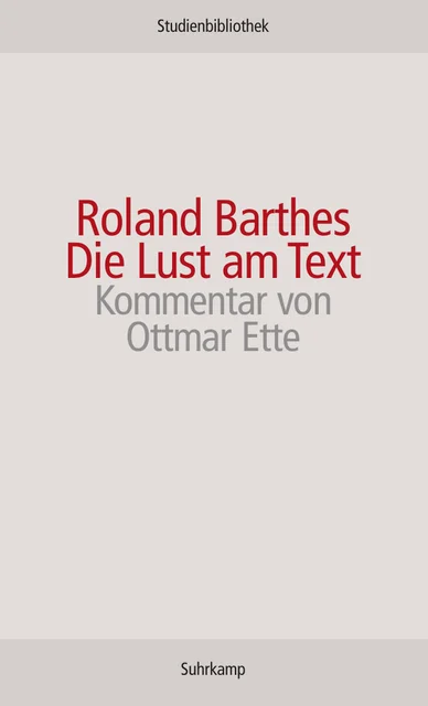 Cover "Die Lust am Text"