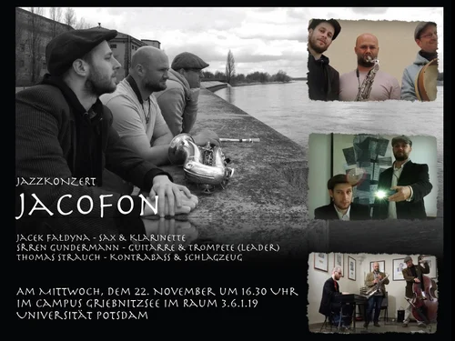 Plakat zum Konzert; Grafik: Anna Rabczuk
