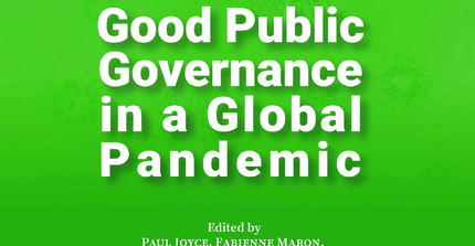Cover of the newly published book: Good Public Governance in a Global Pandemic