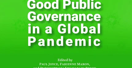 Cover of the newly published book: Good Public Governance in a Global Pandemic