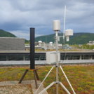 Picture of a single-tube prototype with telemetry on the rooftop of the institute in Heidelberg | foto: Cosmic Sense consortium