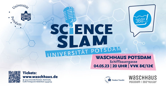 Science Slam der Uni Potsdam am 4. Mai im Waschhaus.