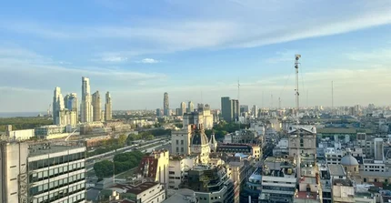 Blick über Buenos Aires.