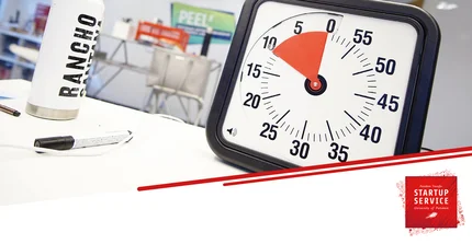 Time-Timer auf einem Tisch
