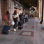 Ankunft in der Altstadt von Cagliari