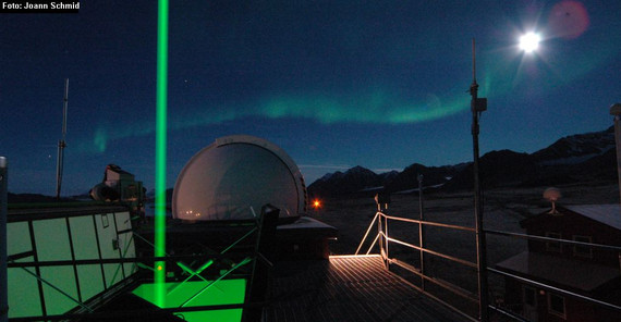 LIDAR of the research station in Ny Ålesund on the island of Spitsbergen.
