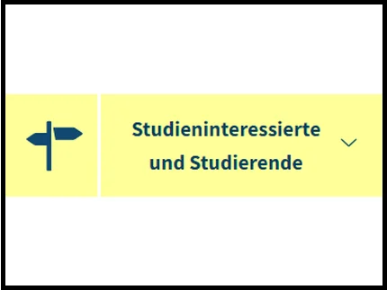 Das ist der gelbe Bereich für Studien-Interessierte.
