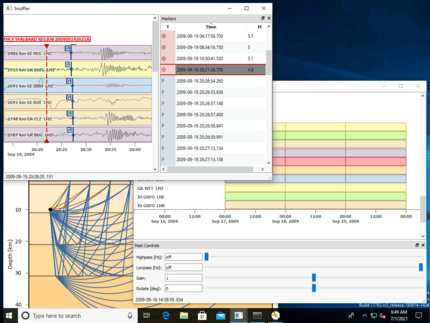 Windows 10 desktop with the Snuffler application open.