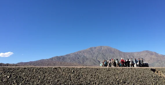 Doktoranden des Graduiertenkollegs „StRATEGy“ auf ihrer Reise in die argentinischen Anden im März 2017. Foto: Henry Wichura