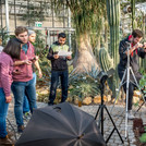 Studierende erproben Methoden der Fernerkundung im Botanischen Garten