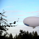 Zeppelin with UFZ logo flying over forest | Foto: Cosmic Sense consortium