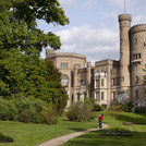 Das Schloss Babelsberg im Park Babelsberg.