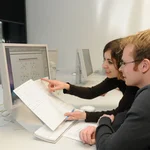 Studierende im Gespräch