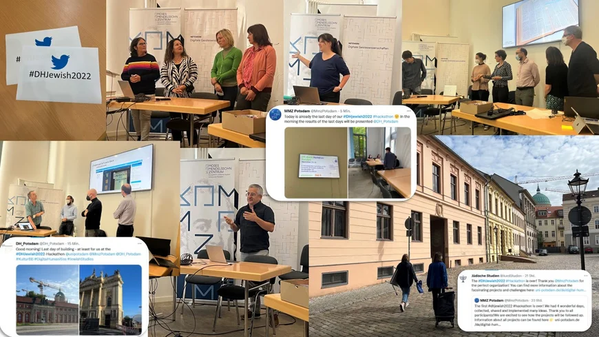 Dh Jewish Hackathon Collage of day 3