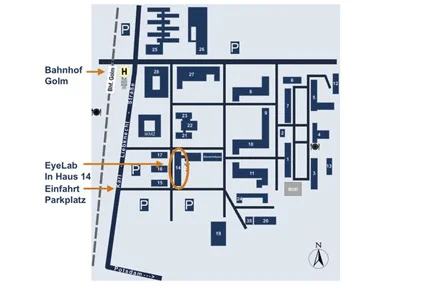 Map house 14 Golm campus