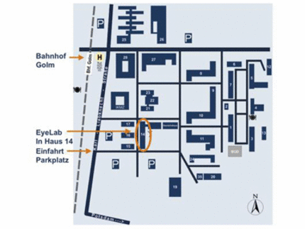 Map house 14 Golm campus