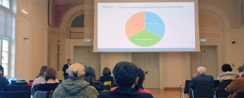 Vortrag während der Konferenz