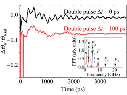 Experimental MOKE data on coherently controlled standing spin waves in Bi-doped Yttrium Iron Garnet