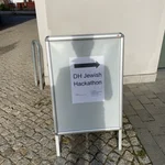 Entrance to the DH Jewish Hackathon 2022.