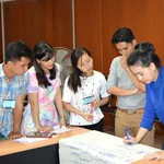 Poster presentation about strategies in elderly