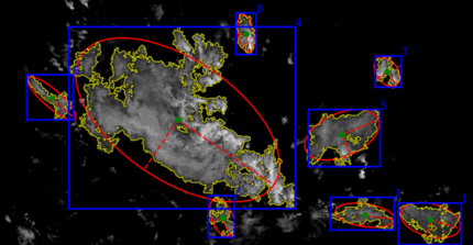 Heavy rainfall objects