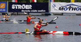 Jacob Schopf – Student für Sport und Geografie auf Lehramt an der Universität Potsdam hat mit seinem Partner Max Hoff Silber bei den Olympischen Spielen in Tokio gewonnen. | Foto: Jan Schustakowski / GJS Glasprojekte