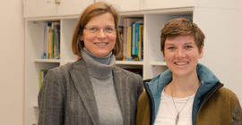 Prof. Dr. Anja Linstädter (links) und Liana Kindermann (rechts)