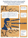 Plakat der trinationalen Konferenz "Humboldt'sche Wissenschaft im Spannungsfeld zwischen Polen, Brasilien und Deutschland"