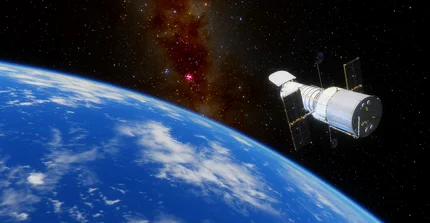 Hubble im Orbit