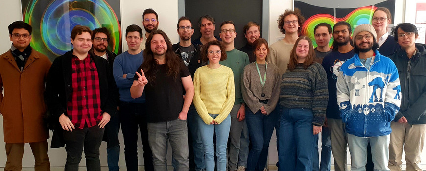 pic of the whole group members in the institute floor