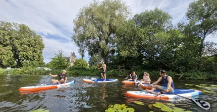 Researchers on Stand Up Paddling Boards
