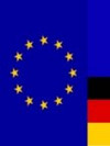 Deutschland-, Frankreich- und EU-Fahne