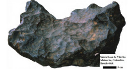 Das in Potsdam untersuchte Bruchstück des Santa Rosa de Viterbo Meteorit | Quelle: Ana Concha (Universidad Nacional, Bogota)