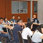Participants listening to the lecture