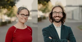 Anika Krause (links) und João Ameixa (rechts)