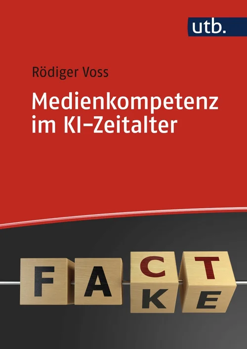 Titel, Autor und Buchstabenkette, welche das Wort FACT oder FAKE ergibt, je nach Perspektive.