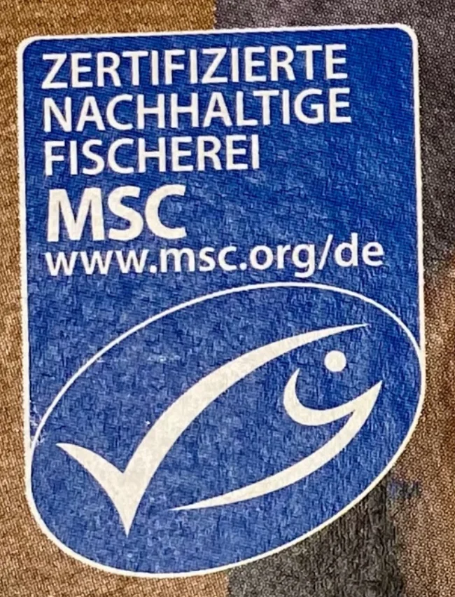 Abb. 7: MSC-Siegel auf einer Fischproduktverpackung.