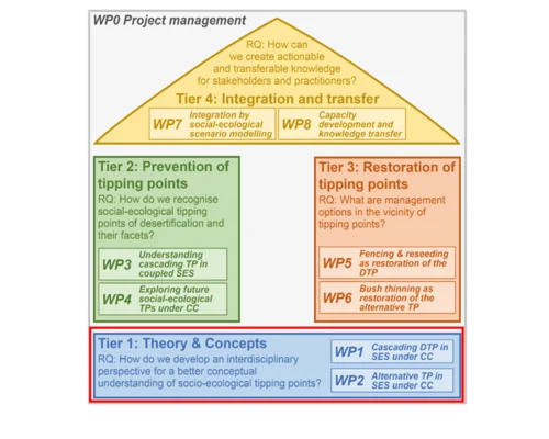 Schematic representation of the NamTip project structure with a highlight on Tier 1