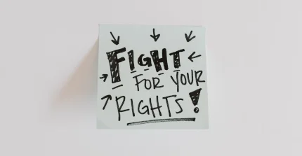 Schriftzug "Fight for your Rights"