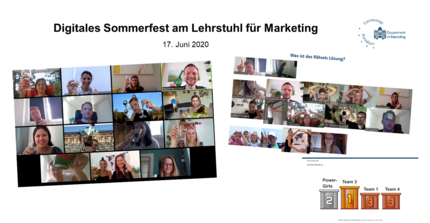 Digitales Sommerfest am Lehrstuhl für Marketing