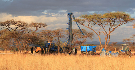 Geologen der Uni Potsdam bei den Bohrungen in Ostafrika | Foto: René Dommain
