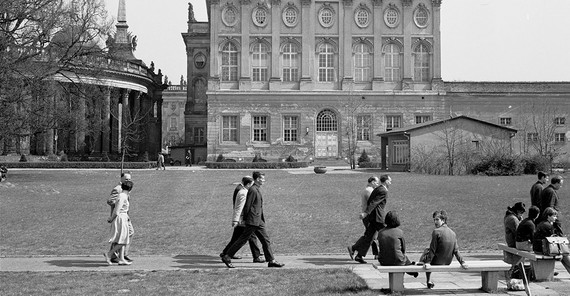 Campus am Neuen Palais in den 1950er Jahren.