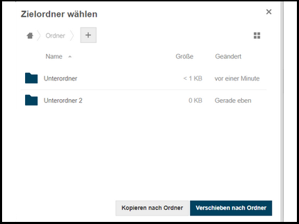 Screenshot Verschieben-Funktion in Box.UP